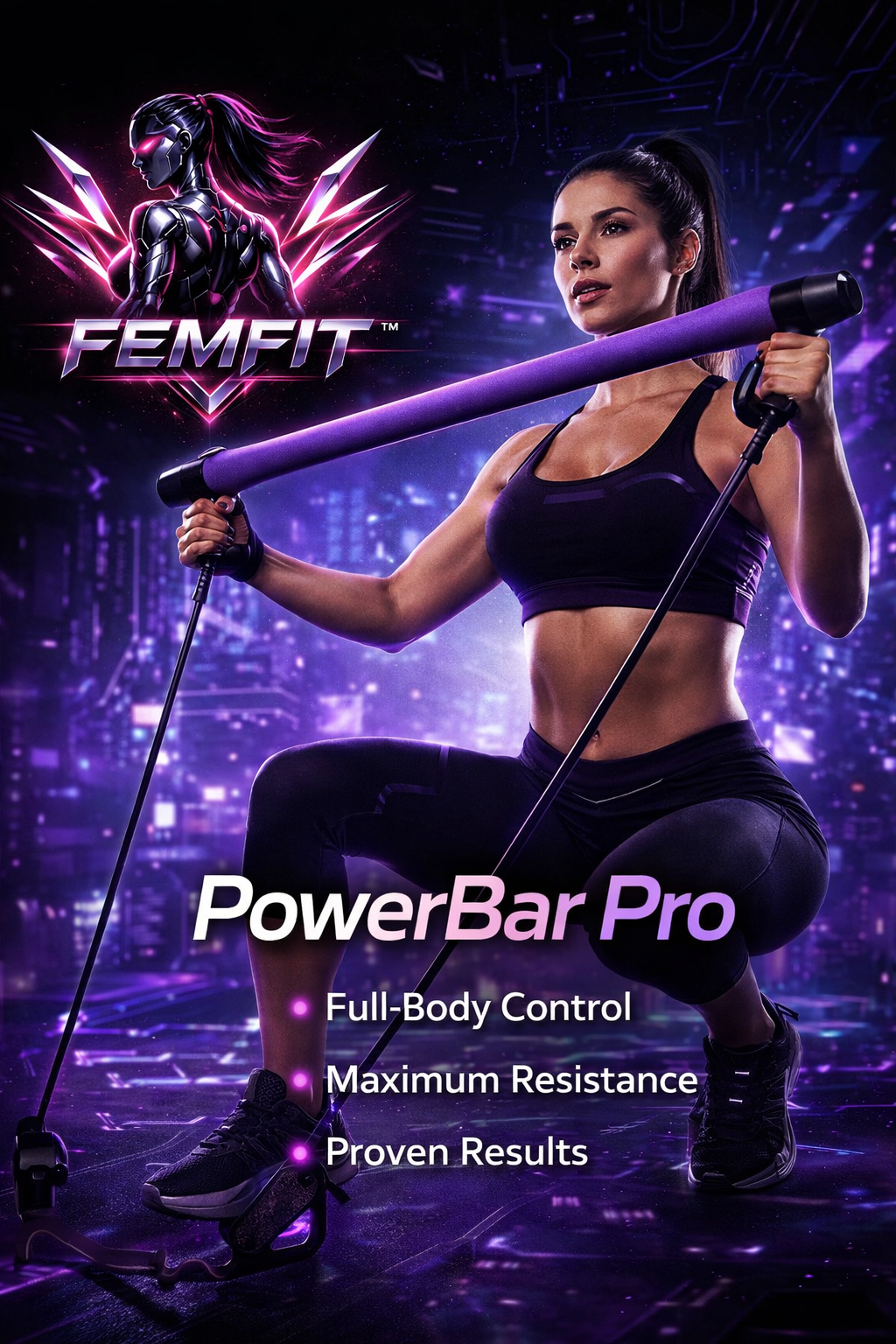 FemFit™ PowerBar Pro – Resistance Training Bar for Women